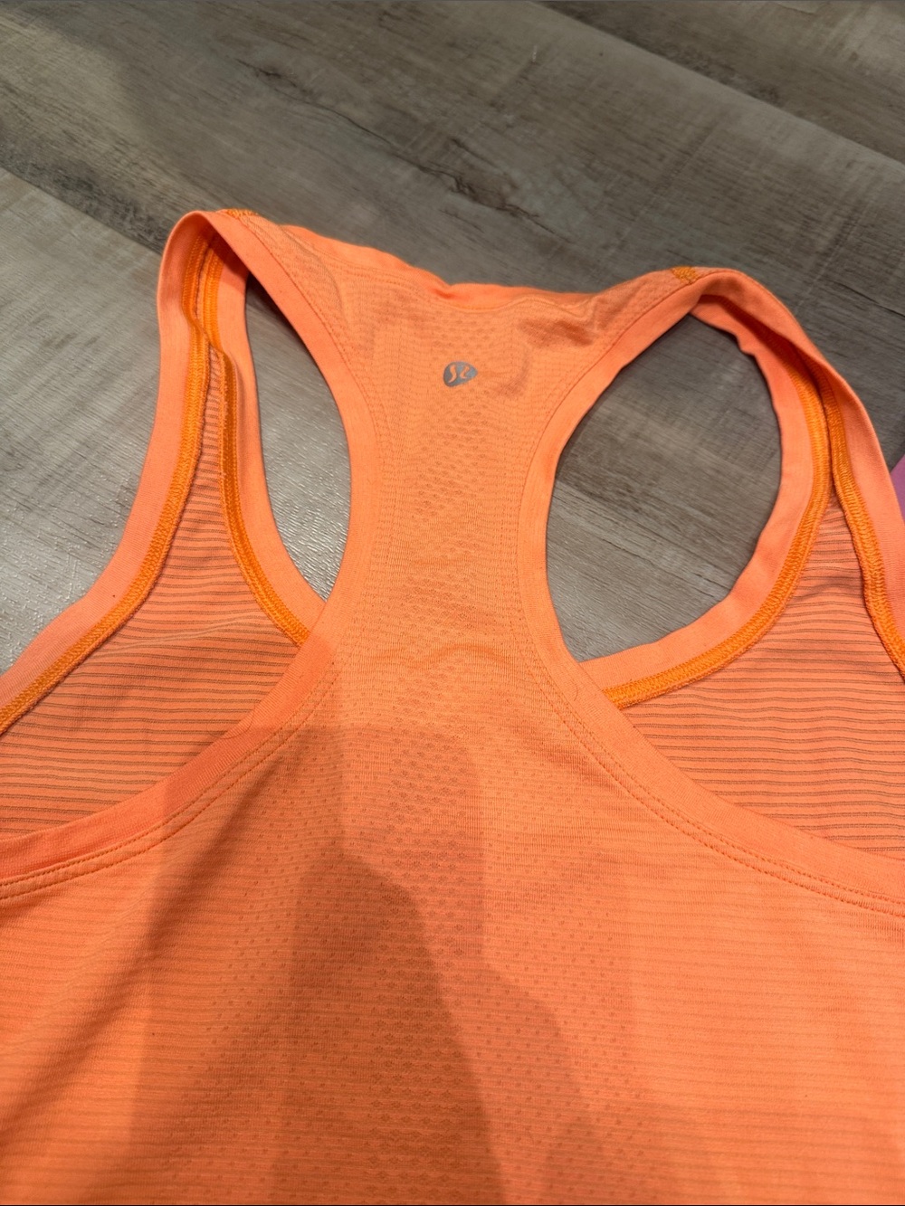 Lululemon Orange Racerback Tank Top - Picture 4 of 4